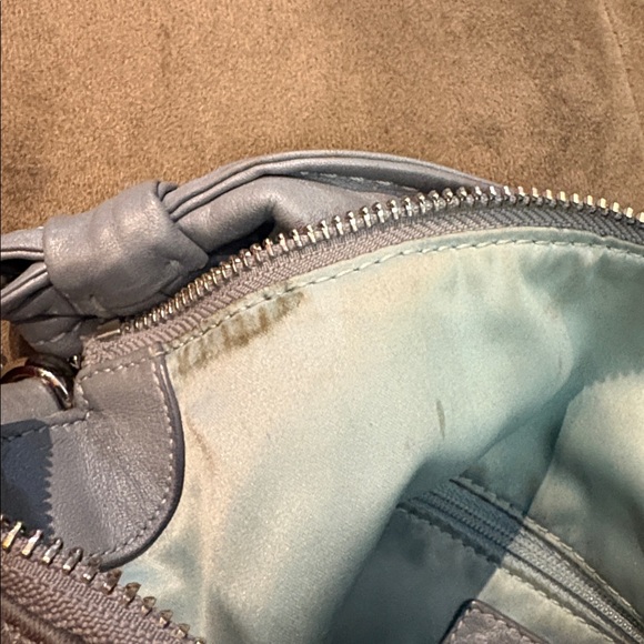 Coach purse 12x12 gray and white great condition - Picture 6 of 7